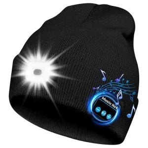 Handsfree Warm Beanie Bluetooth 5.0 Rechargeable Stereo Headset